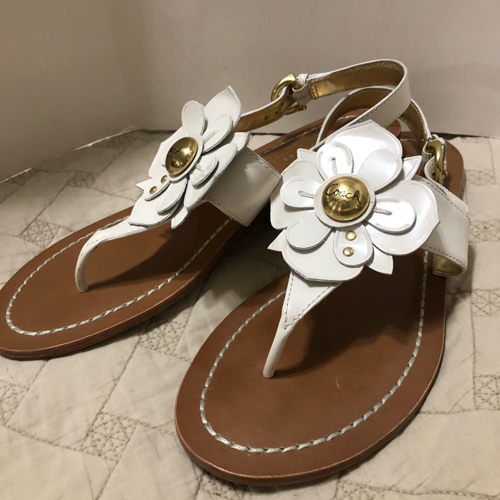 ****SOLD****Coach leather sandals - Picture 1 of 6